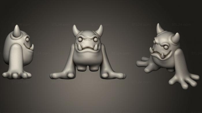 Figurines simple (Little Monster, STKPR_1466) 3D models for cnc